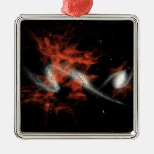 Giant galactic blobs metal ornament