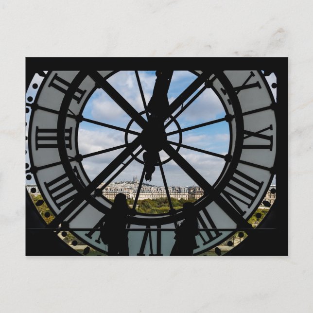 Giant glass clock at the Musée d'Orsay - Paris Postcard (Front)
