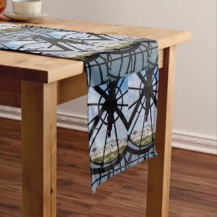 Giant glass clock at the Musée d'Orsay - Paris Short Table Runner