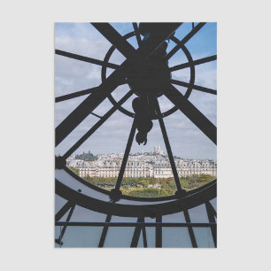 Giant glass clock at the Musée d'Orsay - Paris Tissue Paper