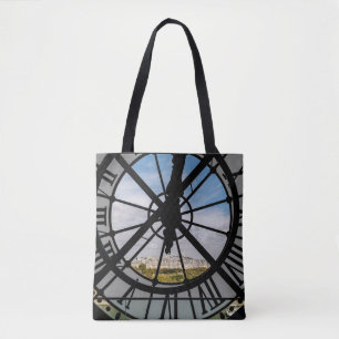 Giant glass clock at the Musée d'Orsay - Paris Tote Bag