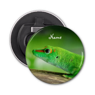 Giant Green Day Gecko - Phelsuma grandis Bottle Opener