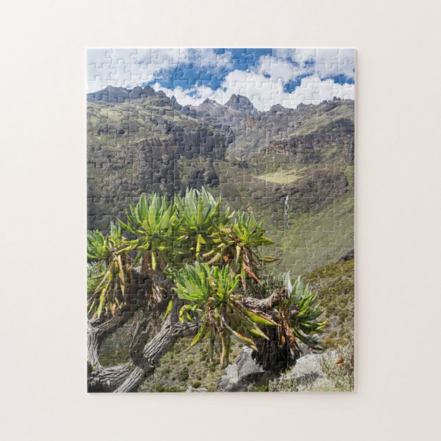 Giant Groundsel Or Dendrosenecio Jigsaw Puzzle (Vertical)