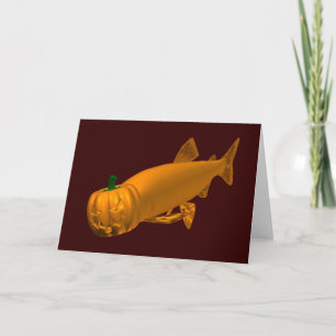 Giant Halloween Trout Card