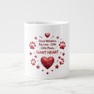 Giant Heart Jumbo Mug – A Bold Tribute to Tiny Paw