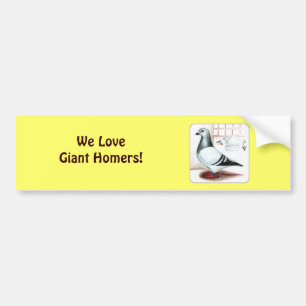 Giant Homer 1973 Bumper Sticker