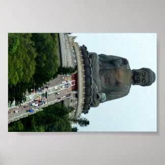 Giant Hong Kong sitting Buddha Poster