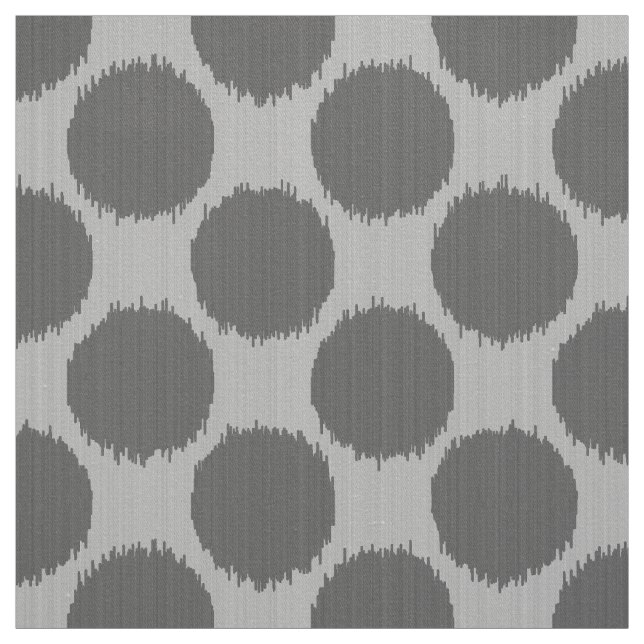Giant Ikat Dots, light and dark grey / grey Fabric (Swatch)