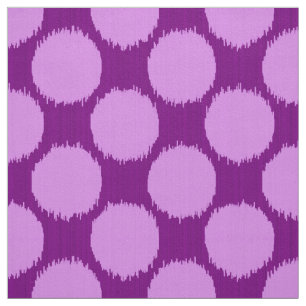 Giant Ikat Dots, orchid and amethyst purple Fabric