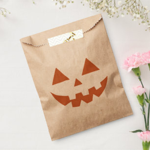 Giant Jack O' Lantern Face Halloween Pumpkin  Favour Bag