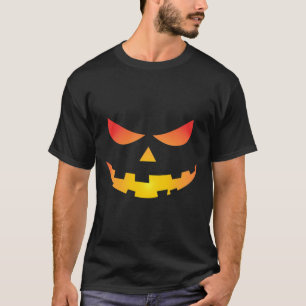 Giant Jack O' Lantern Face Halloween Pumpkin Fun T-Shirt