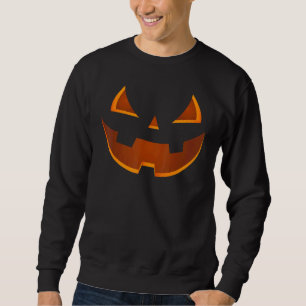 Giant Jack O Lantern Face Scary Halloween Pumpkin Sweatshirt