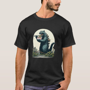 Giant Kaiju Cat Monster Catzilla Ramen Soup Funny T-Shirt