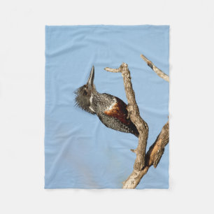 Giant Kingfisher Fleece Blanket