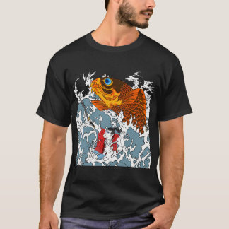 Giant Koi and Samurai T-Shirt
