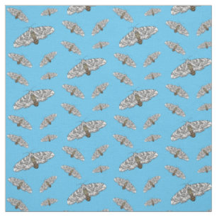 Giant leopard moth cartoon illustration fabric