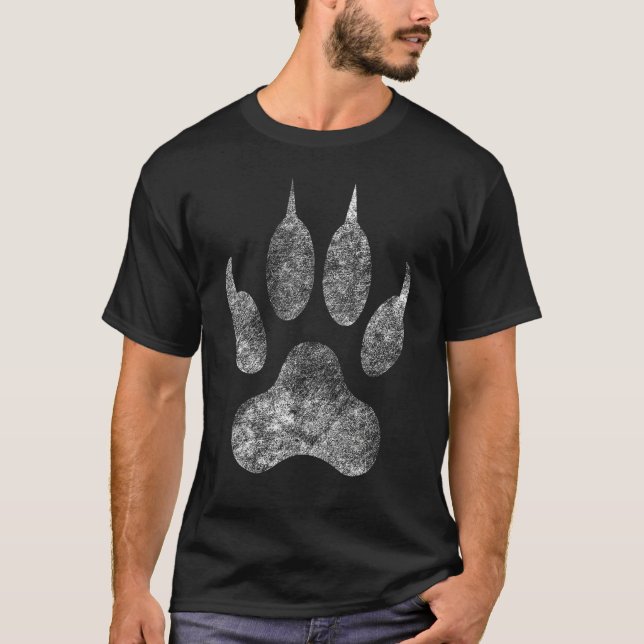 Giant Lion Paw Footprint T-Shirt (Front)