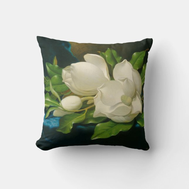 Giant Magnolias on a Blue Velvet Cloth, c.1890 (oi Cushion (Front)
