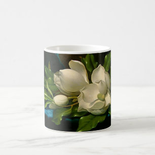 Giant Magnolias on a Blue Velvet Cloth Mug