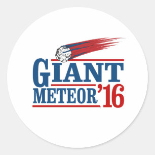 Giant Meteor 2016 Classic Round Sticker