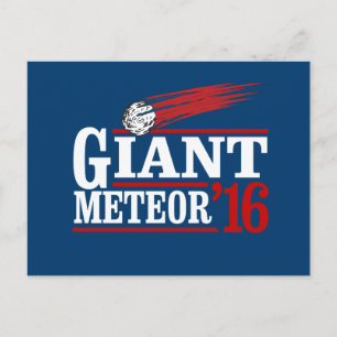 Giant Meteor 2016 Postcard