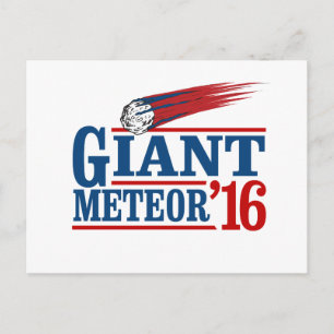 Giant Meteor 2016 Postcard