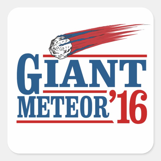 Giant Meteor 2016 Square Sticker (Front)