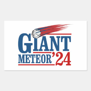 Giant Meteor 2024 Rectangular Sticker