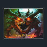 Giant Monster Halloween Postcard<br><div class="desc">Beautiful Giant Monster Halloween  Postcard</div>
