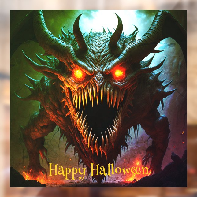 Giant Monster Halloween Window Cling (Sheet 2)