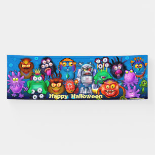 Giant monster mixer Halloween banner