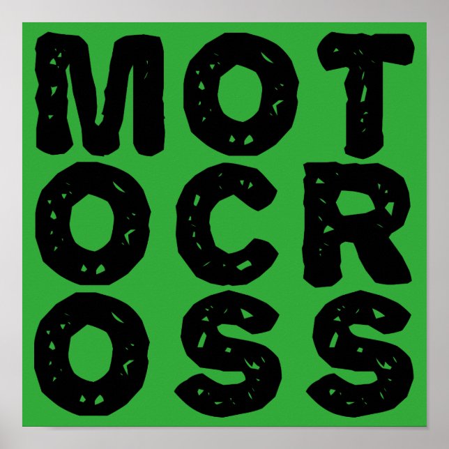 Giant Motocross Logo Dirt Bike Poster Sign (Front)