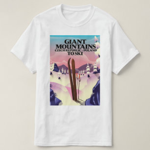 Giant Mountains Poland travel poster. T-Shirt