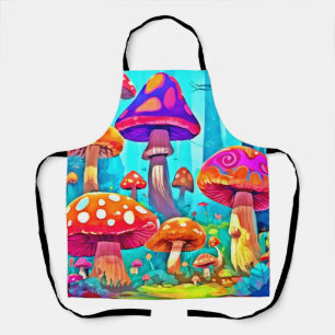 Giant Mushroom Cartoon Art Apron