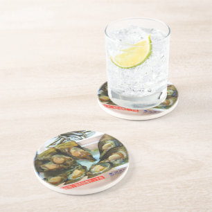 Giant Mussels Tsukiji Fish Market, Tokyo, Japan Coaster