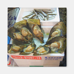 Giant Mussels Tsukiji Fish Market, Tokyo, Japan Magnet