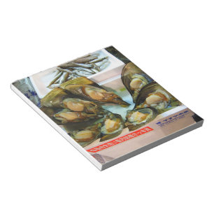 Giant Mussels Tsukiji Fish Market, Tokyo, Japan Notepad