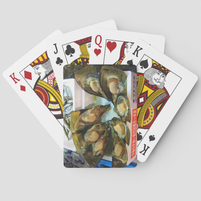 Giant Mussels Tsukiji Fish Market, Tokyo, Japan Playing Cards (Back)