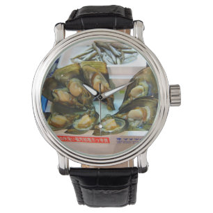 Giant Mussels Tsukiji Fish Market, Tokyo, Japan Watch