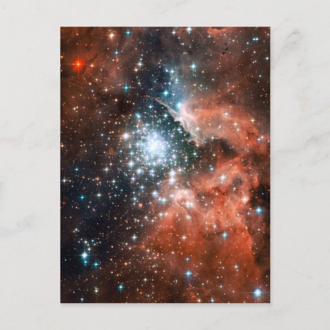 Giant Nebula Star Cluster Space Postcard (Front)