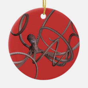 Giant Octopus Ceramic Ornament