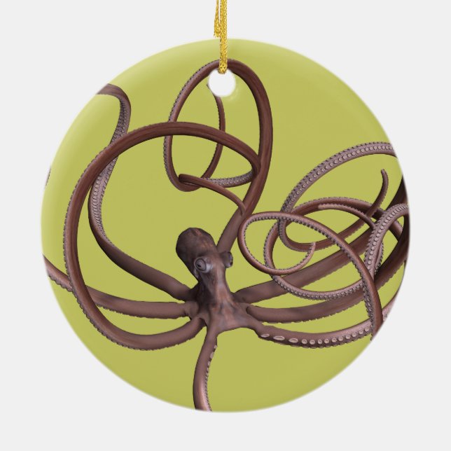 Giant Octopus Ceramic Ornament (Back)