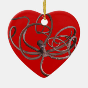 Giant Octopus Ceramic Tree Decoration