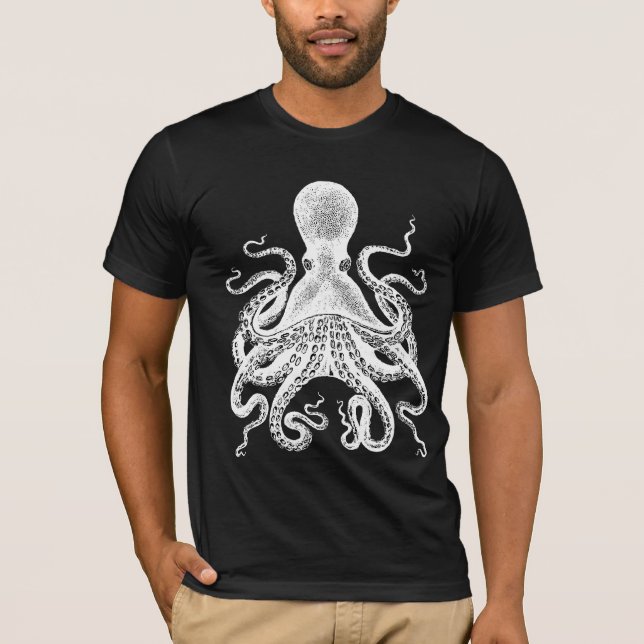Giant Octopus - Kraken! Cthulu! T-Shirt (Front)