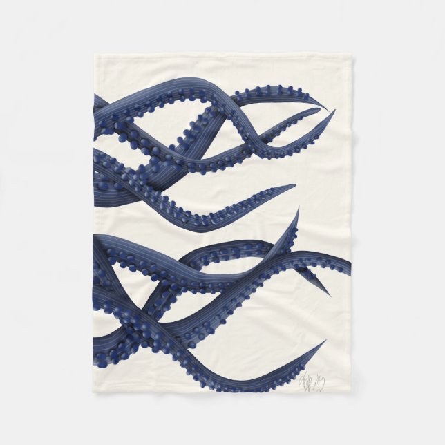 Giant Octopus Tentacles Fleece Blanket (Front)