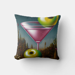 Giant Olives Pink Martini Cushion