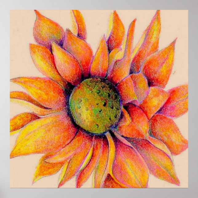 Giant Orange Mum Poster (Front)