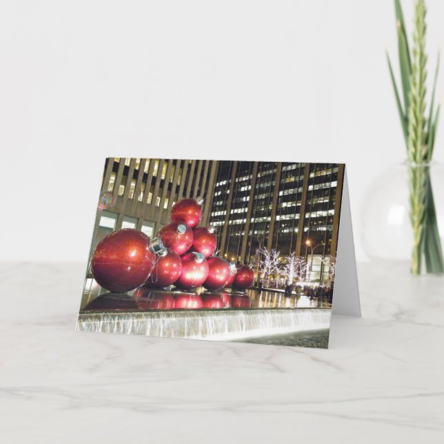 Giant Ornaments NYC Holiday Card (Front)
