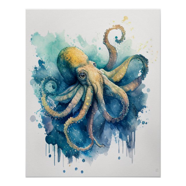 Giant Pacific octopus Wall art  (Front)