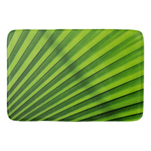 Giant Palm Leaf Pattern Bath Mat